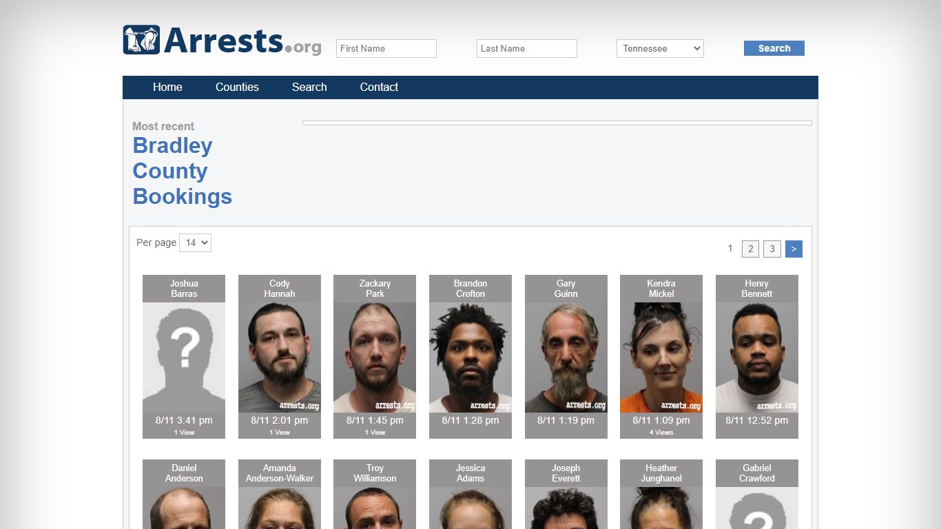 Bradley County Arrests and Inmate Search