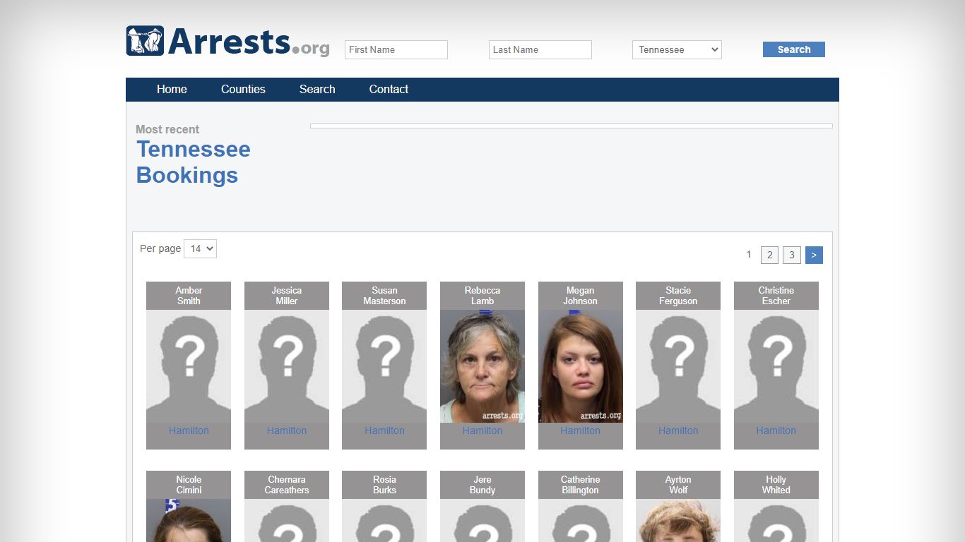 Tennessee Arrests and Inmate Search